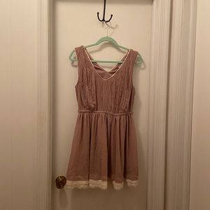 Maeve sleeveless dress with lace trim L